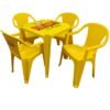 Cadeira & Cia - ◾️Conjunto cadeira bistrô dourada com mesa monobloco  dourada. ☑️Certificada pelo INMETRO ☑️Carga Estática para 182 kg  #cadeiraecia #cadeiradeplastico #lojadefabrica #cadeirabistro #goianiaplast  #saopaulo #goiania #ribeiraopreto